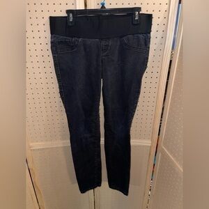 Old‎ Navy Maternity Super Skinny low rise knit panel pants size 8 regular